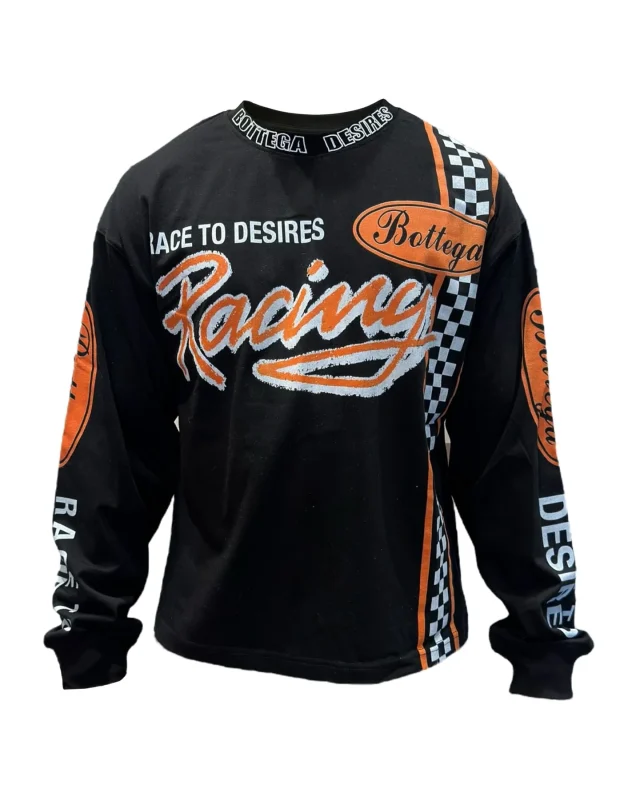 Bottega Desires Race To Desires Long Sleeve T-Shirt Front View