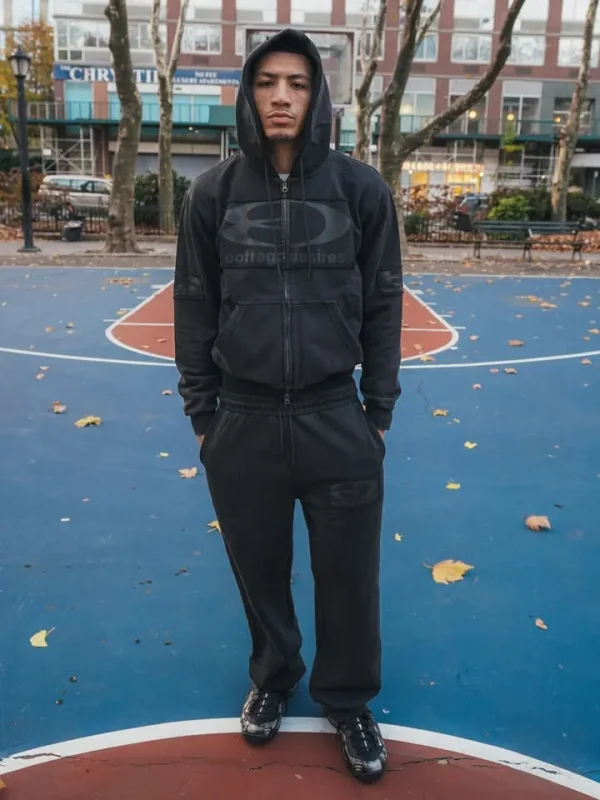 Bottega Desires Black Tech Suit Wear model