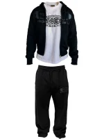 Bottega Desires Black Tech Suit and White Anarchy Tee
