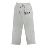 Bottega Desires Tech Sweatpants Grey front view with drawstring waistband and logo detail